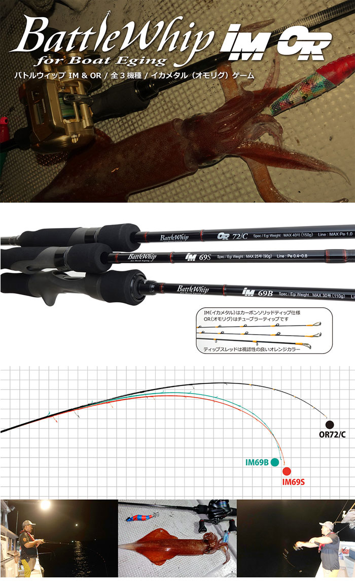 YAMAGA Blanks ヤマガブランクス BattleWhip OR 72/C バトルウィップ