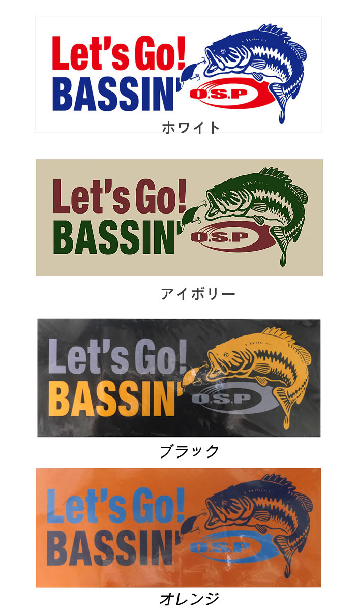 オーエスピー ステッカー Lets Go Bassin Osp ステッカー バス ソルトのルアーフィッシング通販ショップ Backlash バックラッシュ Japanese Fishing Tackle ルアー 釣具通販