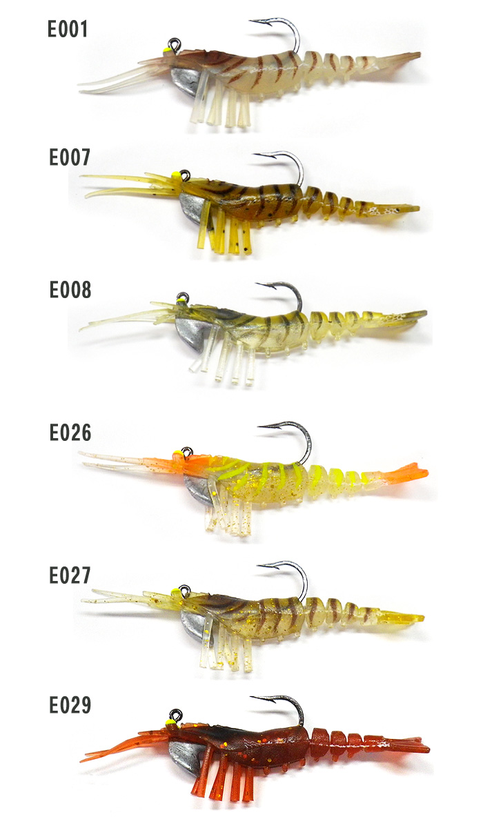 Ecooda Live Shrimp ライブシュリンプ 2inch バス ソルトのルアーフィッシング通販ショップ Backlash バックラッシュ Japanese Fishing Tackle ルアー 釣具通販