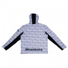 Megabass GAME HOODIE (Game Hoodie) WHITE (3XL)