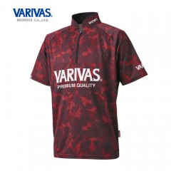 Varibus Dry Half Zip Short Sleeve VAZS-24 RedCamo/Black