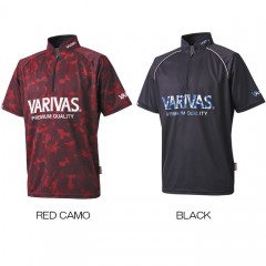 Varibus Dry Half Zip Short Sleeve VAZS-24 RedCamo/Black