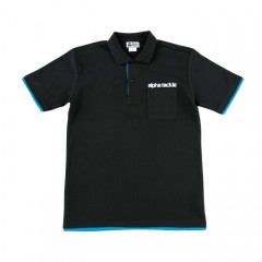 アルファタックル	alphatackle ドライポロシャツ BK　alpha tackle DRY POLO SHIRTS