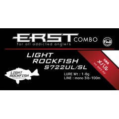 alpha tackle ERSTcombo LIGHT ROCK FISH S722UL/SL