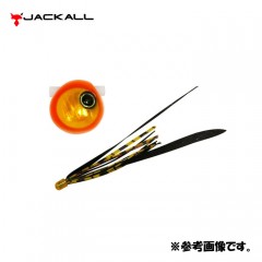 ジャッカル 鉛式 ビンビン玉 スライド 60g F182 オレンジオレンジ/真っ黒レッドT+