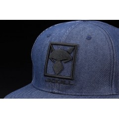 JACKALL Square logo flat cap denim