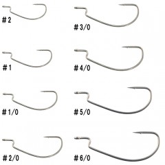 Jackall Scythe type narrow offset hook