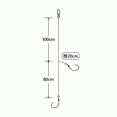 Gamakatsu F115 Light horse mackerel gomoku device 2 hooks