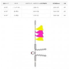 ☆がまかつ    AI107 ほんと手間いらず 目印付 2