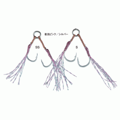 Gamakatsu Assist Hook Little Sniper Double Luminous Pink/Silver