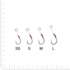 がまかつ　アシストフック 陸ジグライト　シングル　L　Gamakatsu　