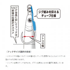 がまかつ　アシストフック　陸ジグミディアム　ダブル　42-866　gamakatsu