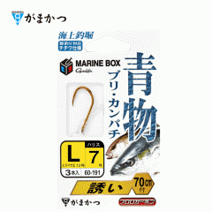 Gamakatsu with string Marine fishing pond Marine box Blue fish invitation