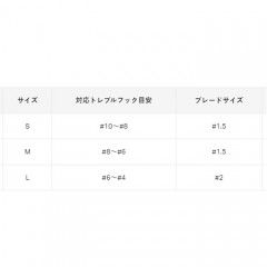 ☆がまかつ   19-386 ワンタッチブレード forトレブル ウィロー シルバー