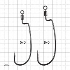 Gamakatsu Offset hook with swivel Worm 34R HYDROLL