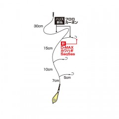 ダイワ 快適カワハギ仕掛3本ベーシック SS パワーフック　DAIWA