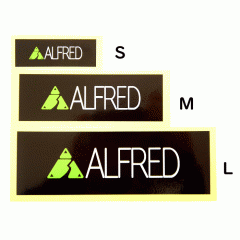 アルフレッド　ステッカー　Mサイズ　W130mm × H42mm