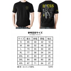 ドレス　バイカーガール　Tシャツ　ブラックイエロー　DRESS　BIKER GIRL T-SHIRT　BLACKYELLOW　　