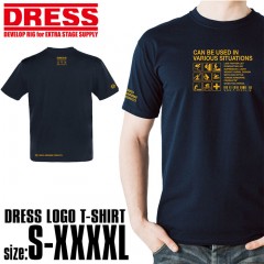 ドレス　ロゴTシャツ　ネイビー/イエロー　DRESS　LOGO T-SHIRT　NAVY/YELLOW　