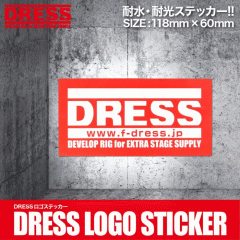 ドレス　ロゴステッカーレッド　DRESS LOGO STICKER RED 