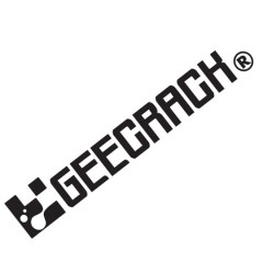 ジークラック　カッティングロゴステッカー　400　GEECRACK