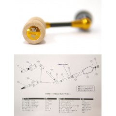 Rodio Craft  RC Single Spinning Carbon Handle Daiwa Type-1 Cork Knob