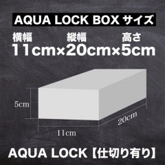 MC Squared Aqua Lock Box with partitions