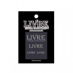 LIVRE lacquer sticker logo pearl white  LIVRE