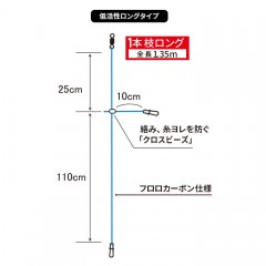 デュエル イカリーダー 1本枝ロング2セット入　DUEL