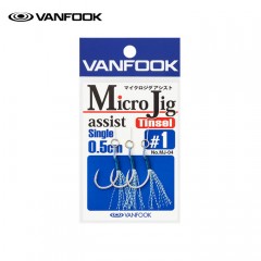 VAN FOOK Micro Jig Assist  single/0.5cm+tinsel