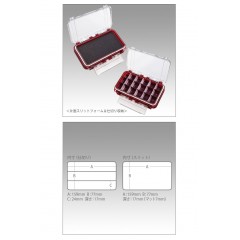 MEIHO waterproof case WG-1 clear red MEIHO