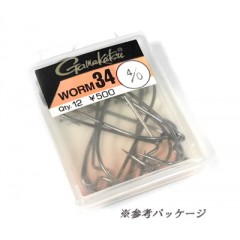 【◇】【在庫限り50%OFF】　ガマカツ　ワーム34　Gamakatsu　WORM34 【メール便可】