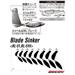 Decoy blade sinker  BL-51