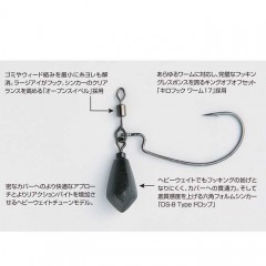 Katsuichi Decoy Worm 317 Zerodan Heavy # 4 ~ # 2 (Worm Hook)