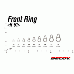 ☆デコイ　R-51　フロントリング(シルバー)　DECOY　