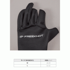 FREEKNOT Neoprene gloves 3-cut women's FOURON Y4196W