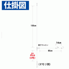 Hayabusa SD190 Flounder Fixed Single 2 Hooks 2 Sets