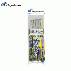 Hayabusa NB387 Throwing flounder body type Miracle beads yellow 2 sets of 2 hooks