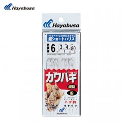 Hayabusa Kawahagi Ultra-short line, bald hook, 3 hooks, 2 sets