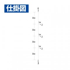 ☆ハヤブサ　カワハギ 超ショートハリス　ハゲ鈎 3本2セット　Hayabusa　