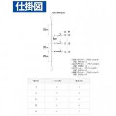 ☆ハヤブサ　キャスティングサビキ 3本鈎2セット　Hayabusa　