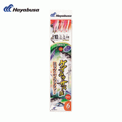 Hayabusa SS114 Practical Sabiki 20 Keimura mackerel skin mix flasher 6 hooks