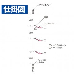 ハヤブサ　飛ばしサビキ　リアルアミエビ　Hayabusa　