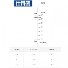 Hayabusa Shunkan smelt Akita fox type 7 hooks