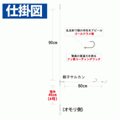 ☆ハヤブサ　SD195　瞬貫ヒラメ　カタクチ用アシスト付　ラメ留　Hayabusa　