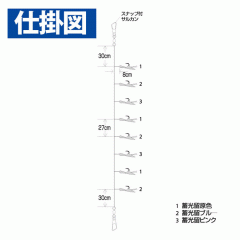 Hayabusa SS206 Seki horse mackerel Seki mackerel Twisted Keimura Rainbow