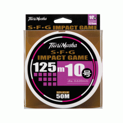  Tsurimusha F23010 S.F.G IMPACT GAME 125m Pink/White No. 10