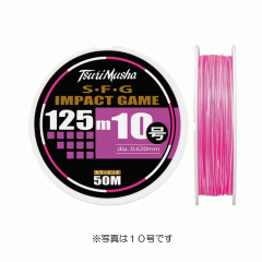 釣武者 F23012 S.F.G IMPACT GAME 125m ピンク/ホワイト 12号