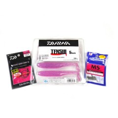 【ライブリグセット】DAIWA/ダイワ　TENSUI/テンスイ　5inch　ワッキーフック+ネイルシンカーセット