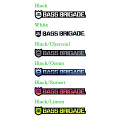 バスブリゲード　シールド&ワードマークステッカー　5inch　【DCSSW05】　Bass Brigade SHIELDWORDMARK STICKER